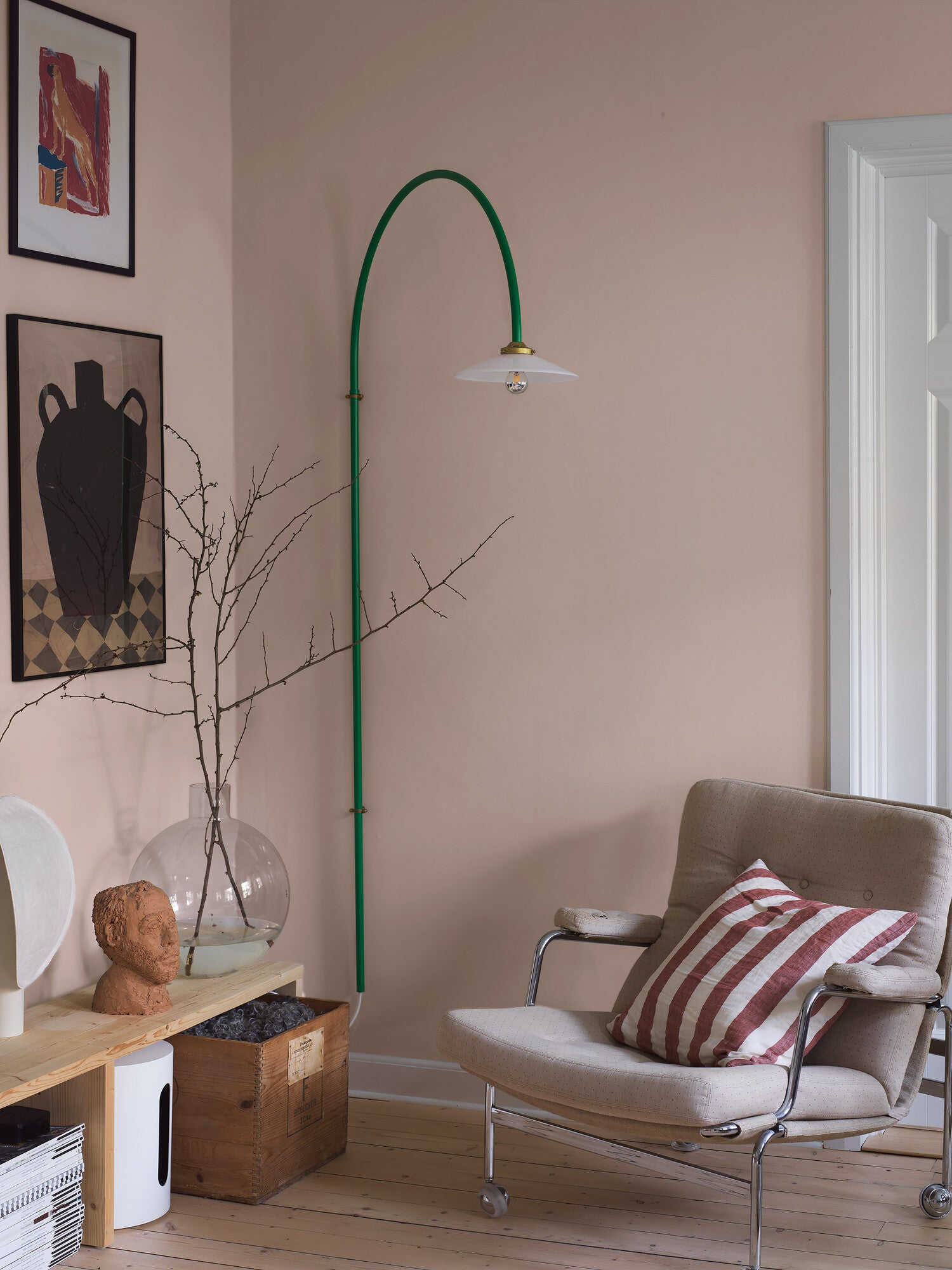 Floral Rose, rosa 7553 tapet