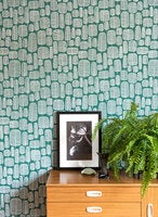 Little Trees, grön tapet