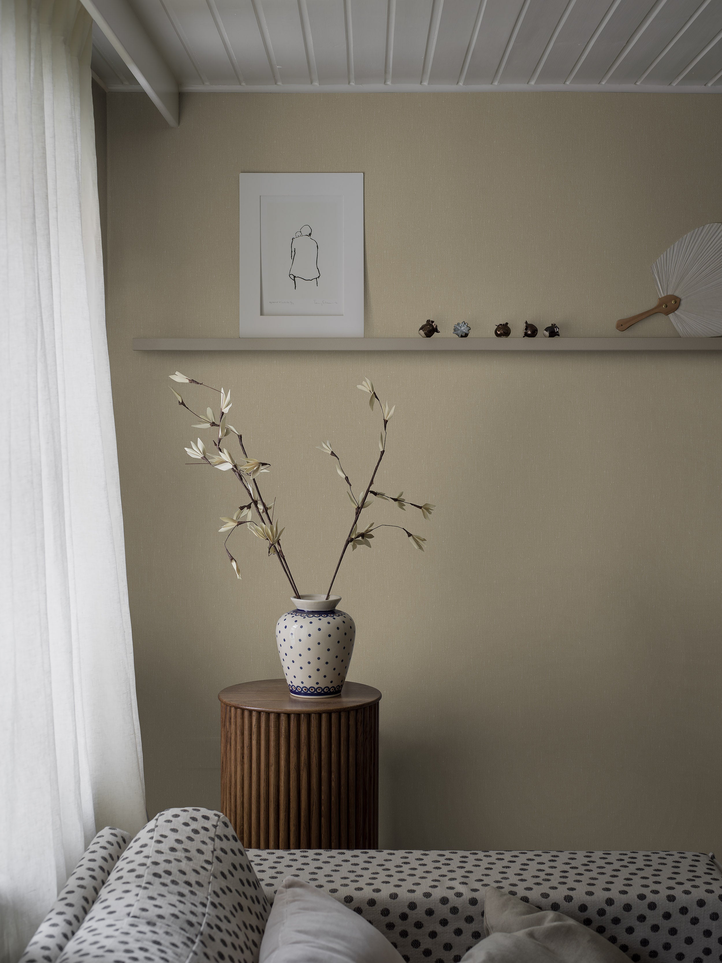 Straw Linen tapet 4336