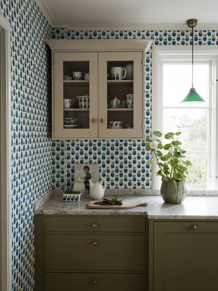 Stig Lindberg Prunus, blå