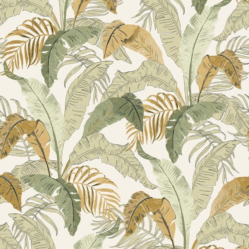 Botanic topiara, tapet i brun