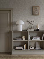 Travertine tapet i ljust grå toner