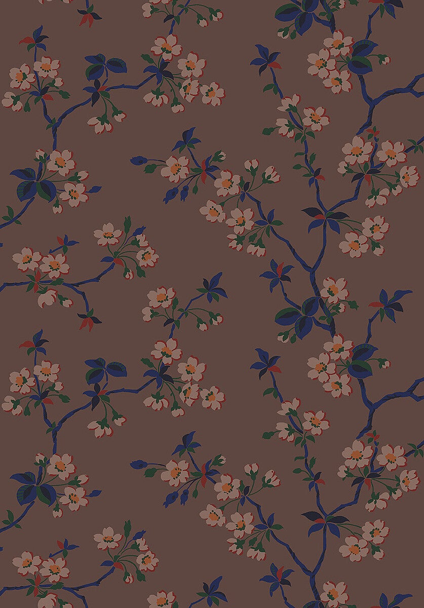 Trädgårdsstaden, brun tapet