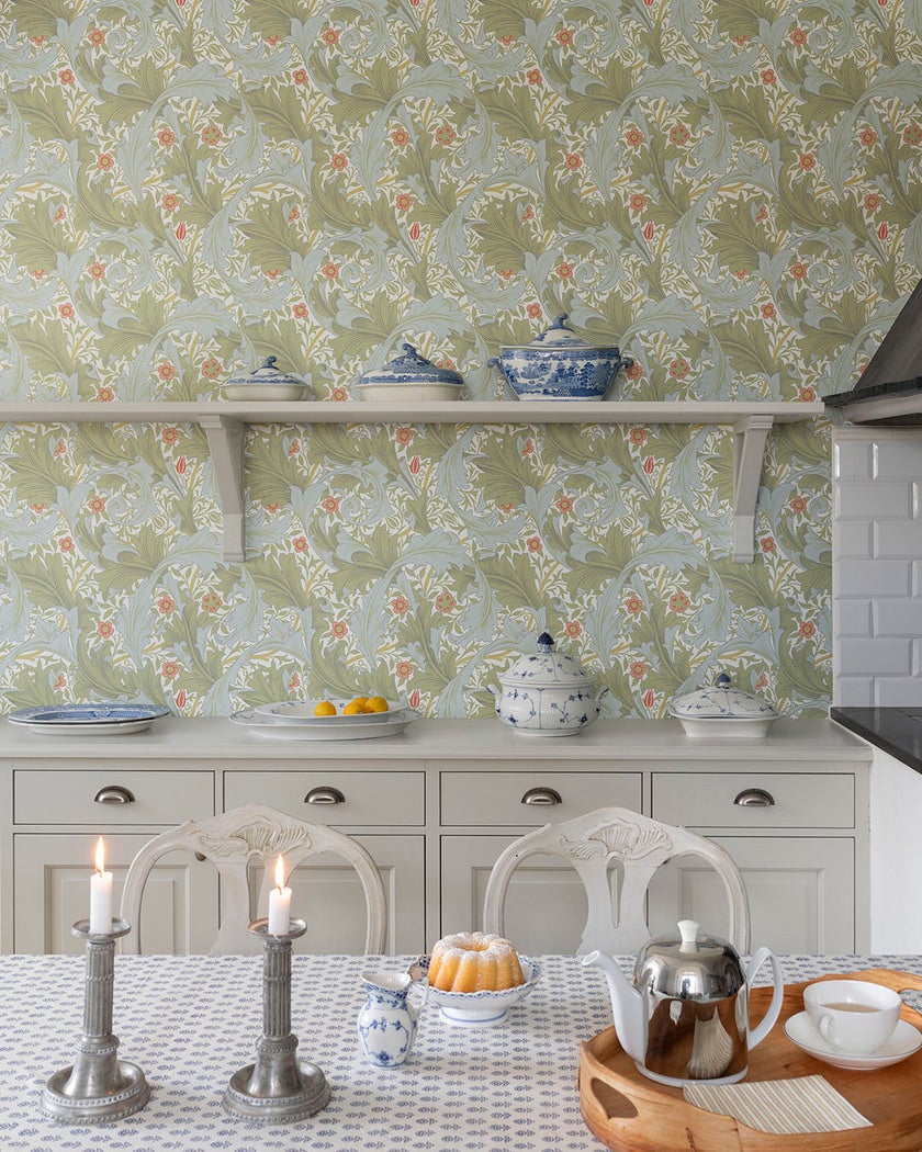 Granville, vit tapet