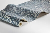 Nocturne slingrande bladverk, gråblå