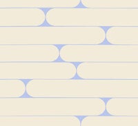 Marimekko Putki, beige och blå tapet