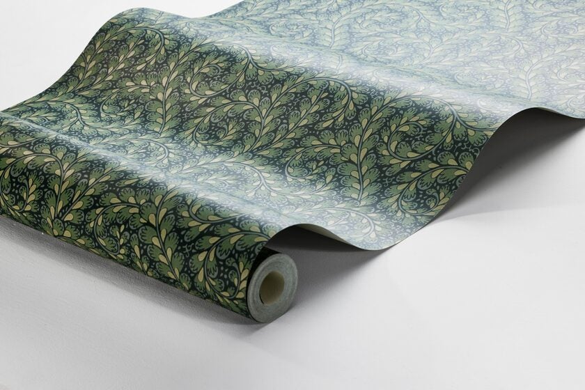 Wild Ferns, tapet i grönt