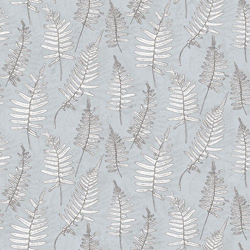 Stensöta, tapet i ljusblå