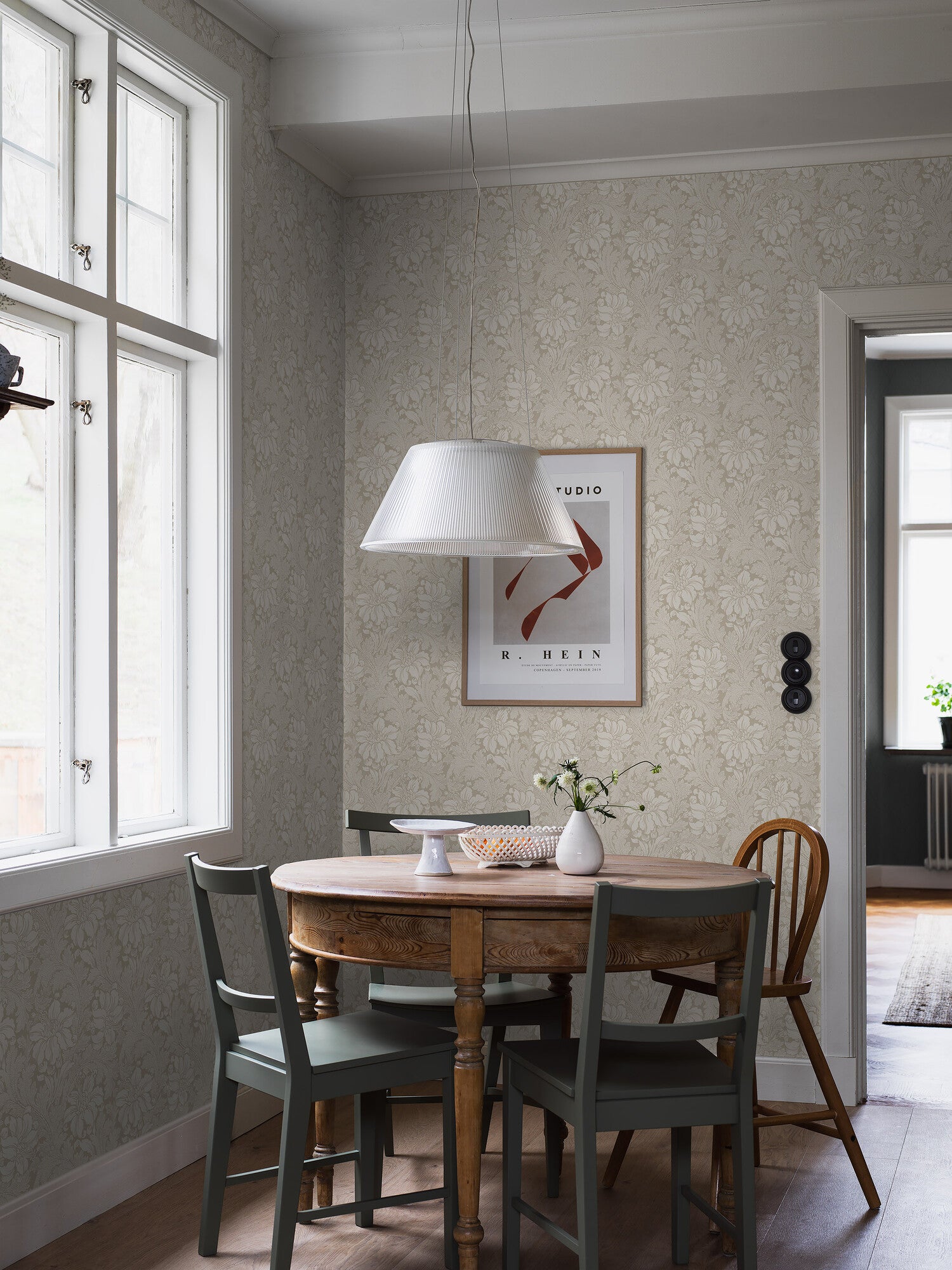 Acanthus storblommig, beige