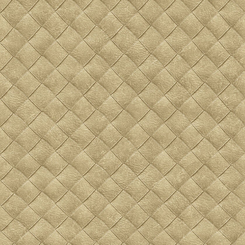 Leather Patchwork, beige tapet