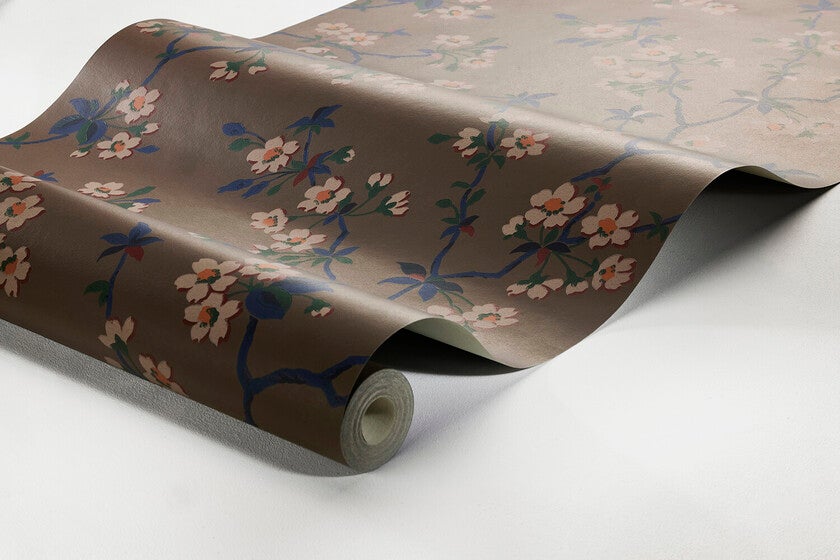 Trädgårdsstaden, brun tapet