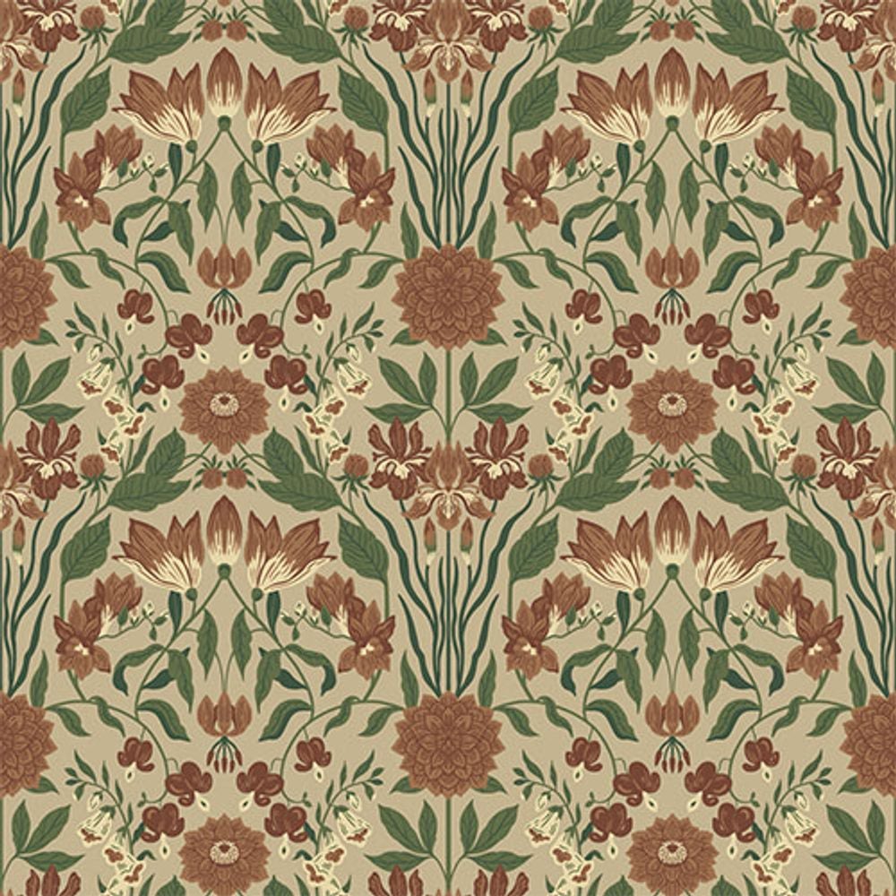 Trädgården Beige Multi