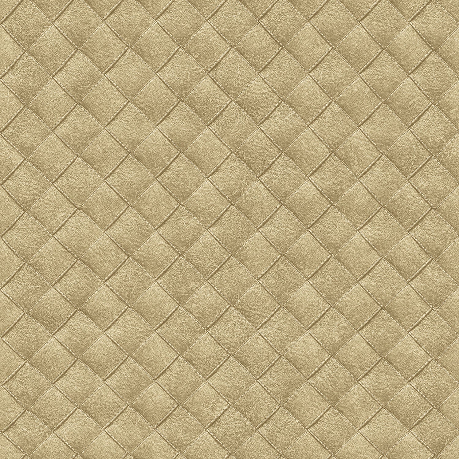 Leather Patchwork, beige tapet