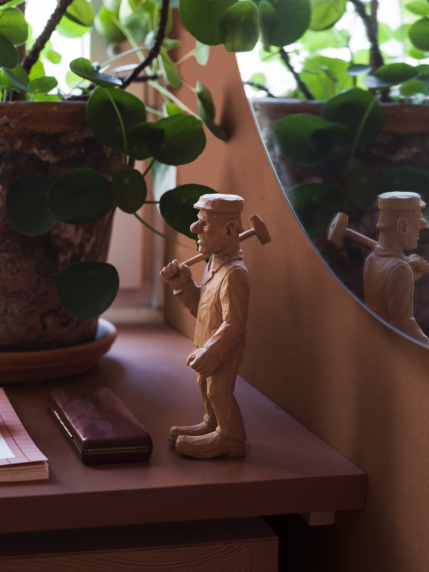 Mars Sand, röd 7578 tapet