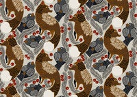 Marimekko Ketunmarja, röd tapet