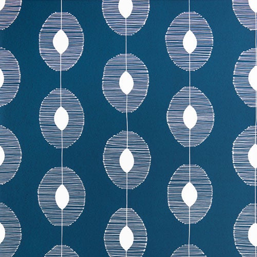 Dewsrops, mörblå tapet