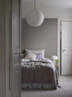 Skogsblomst, beige och vit tapet