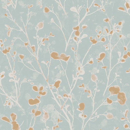 Alder heaven, tapet i blå och brun