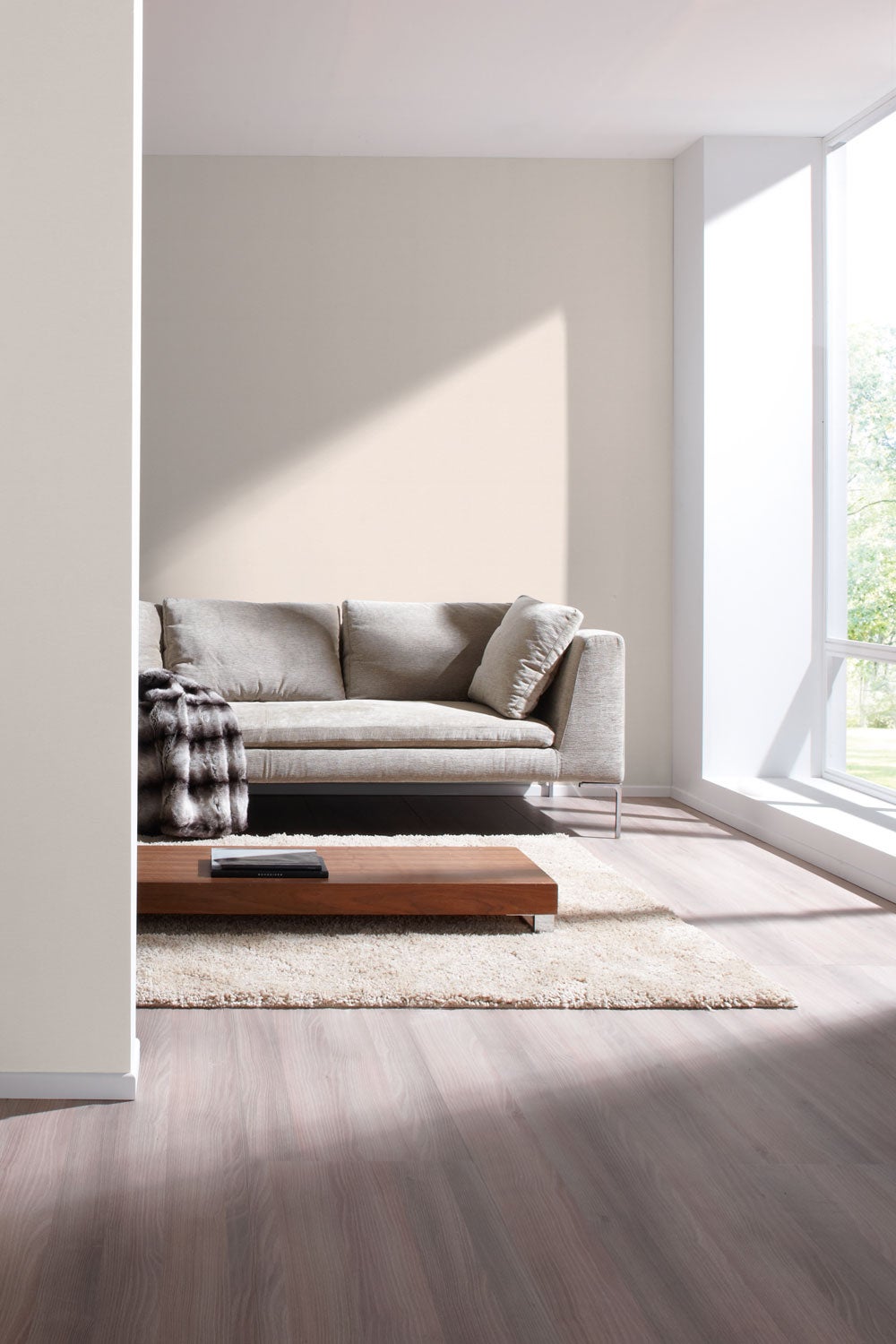 Collage, ljusbeige tapet