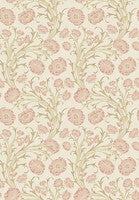 Poppy Flow, blommor på beige botten