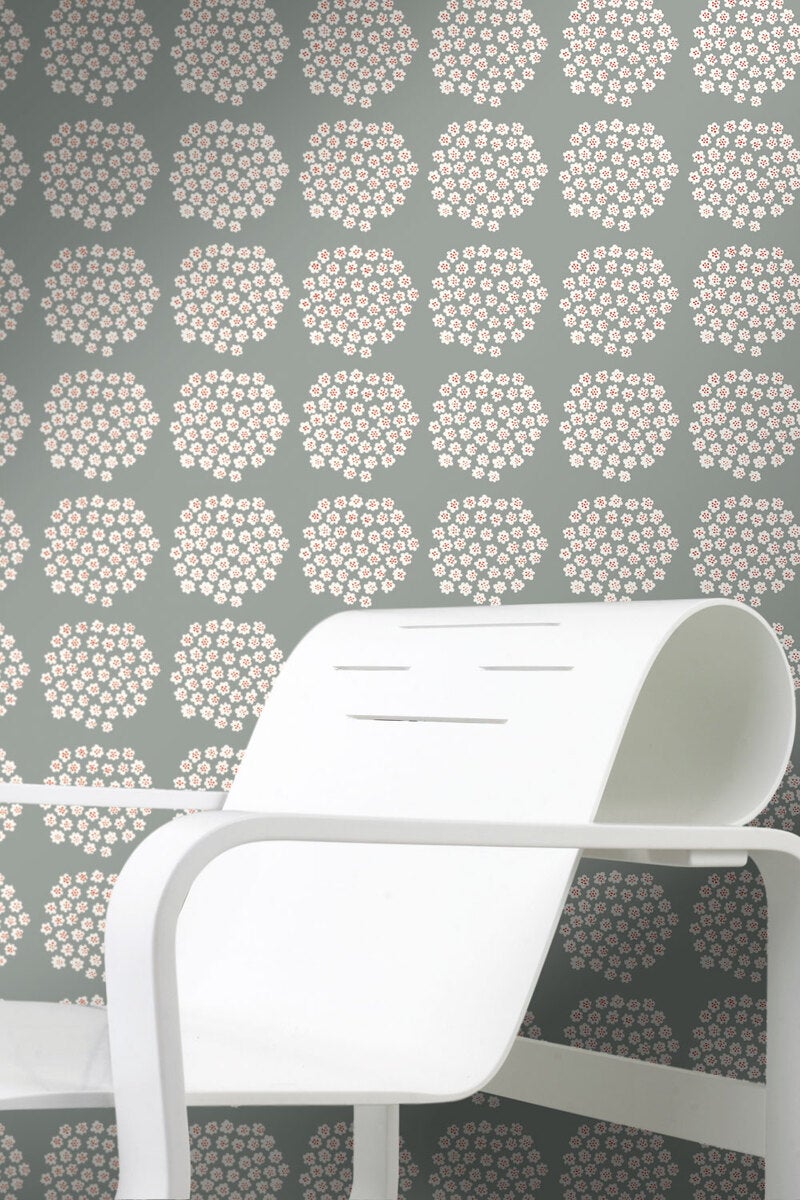 Marimekko Puketti, blå tapet