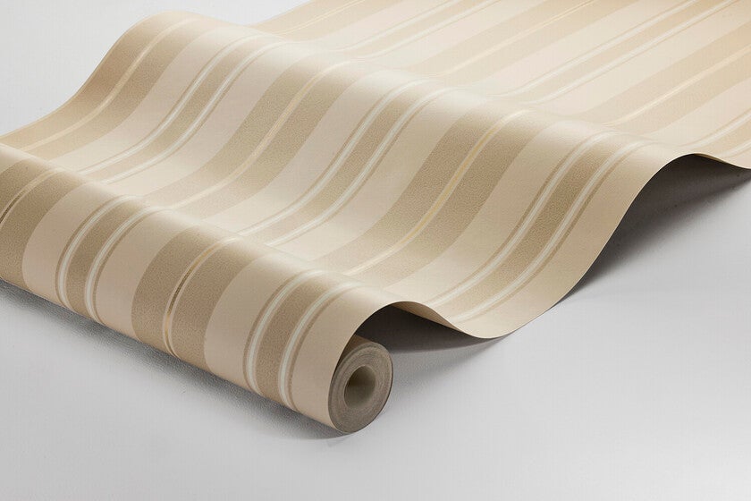 Gustaf, beige och brun tapet