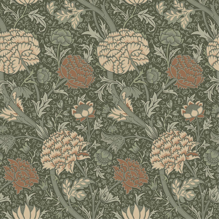 Cray, mörkgrön tapet