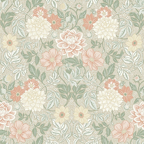 Dahlia Garden, beige