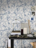 Dancing Crane, blekblå