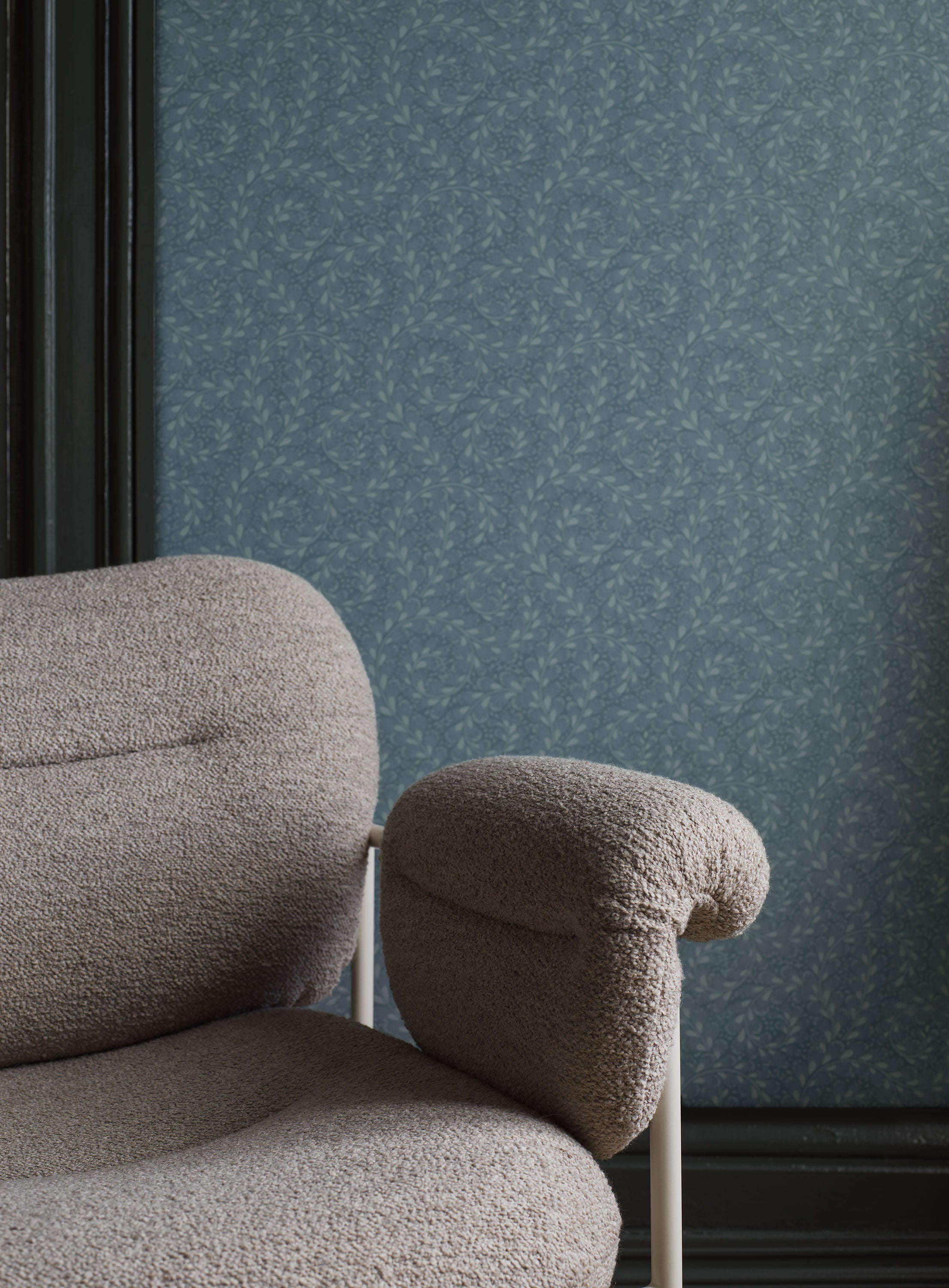 Wild Ferns, tapet i blått