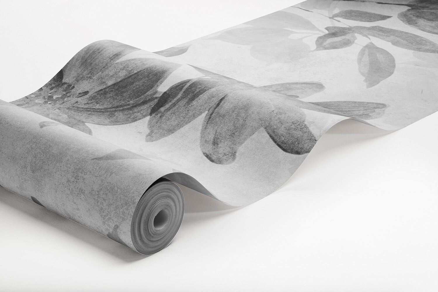 Florence Mural blommönster i dämpat grått