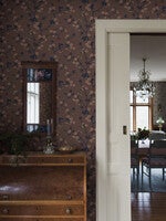 Trädgårdsstaden, brun tapet