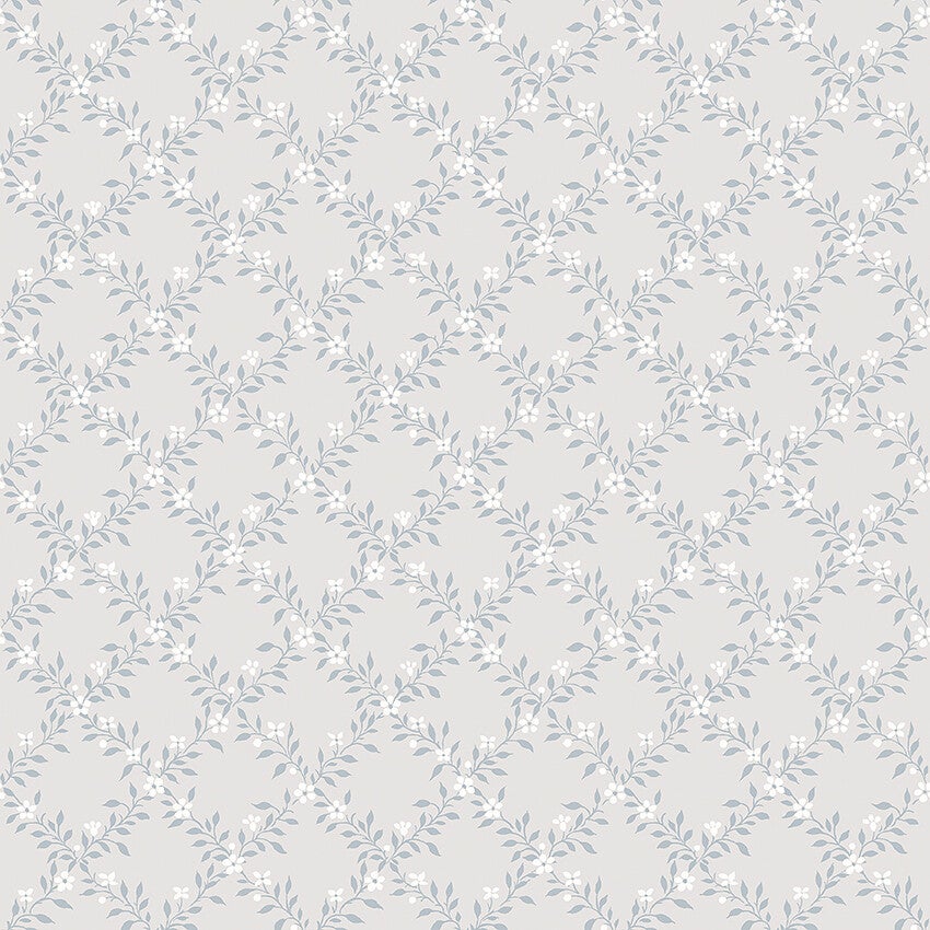 Sommarslöja, grå och blå tapet