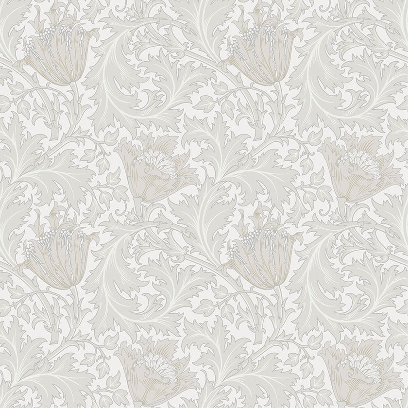 Anemone - W. Morris, vit tapet