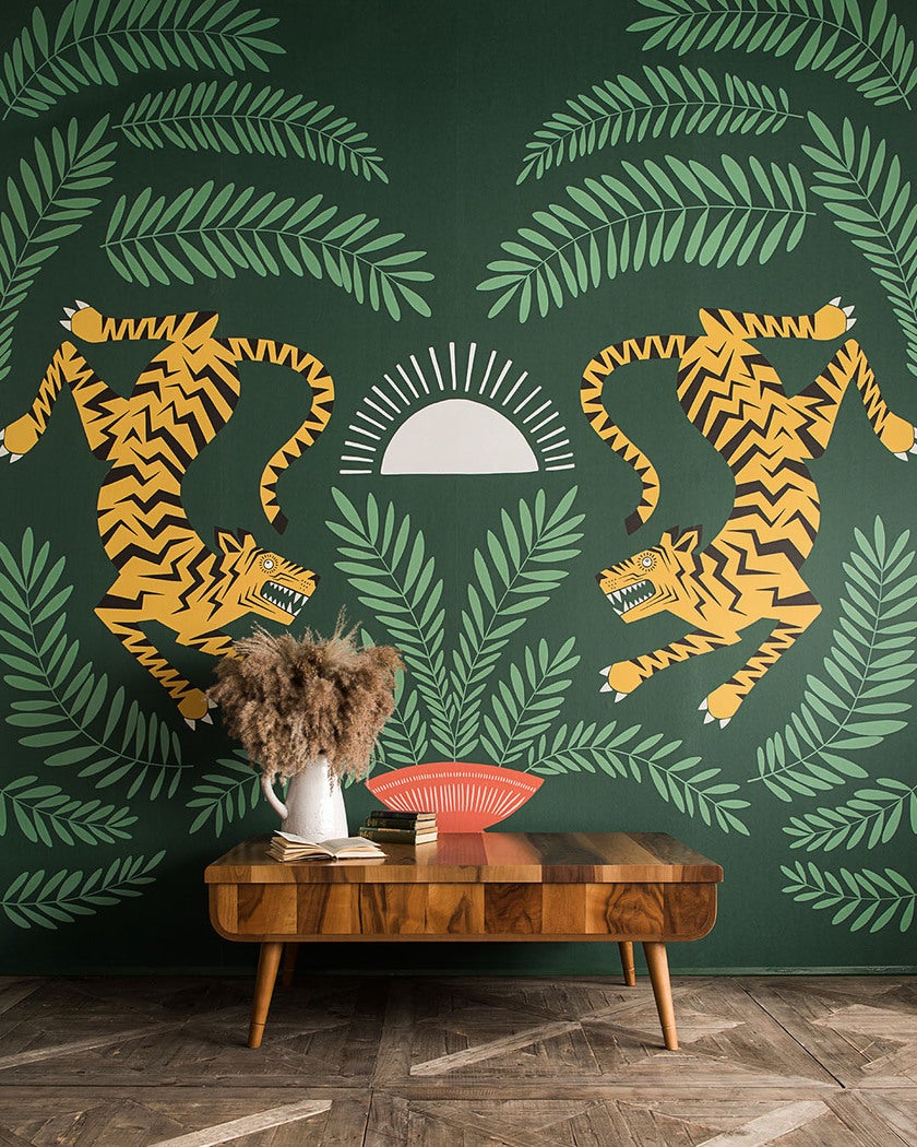 Tigers & Plants MISP1398 tapet