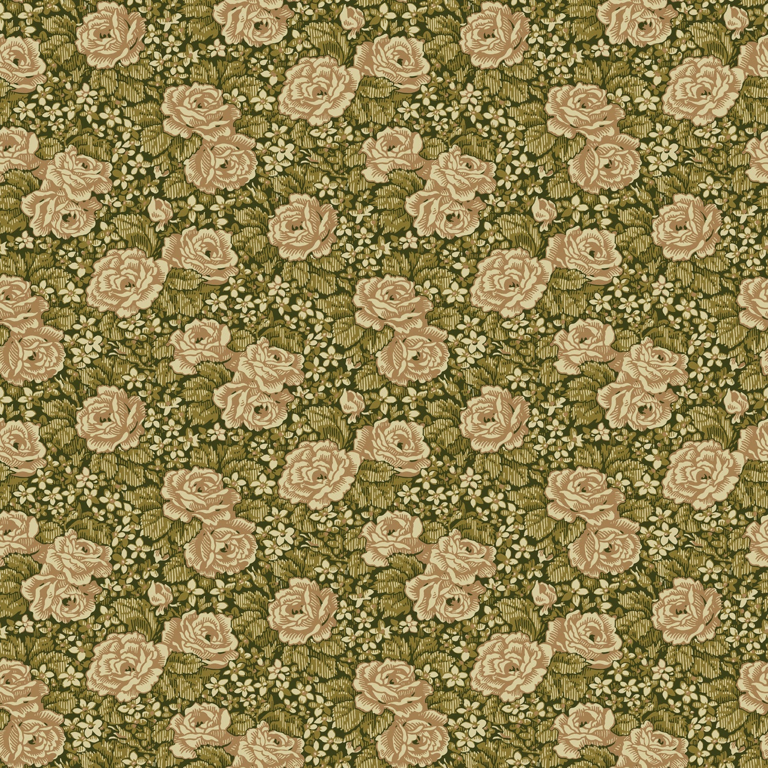 Rosengång, gul tapet