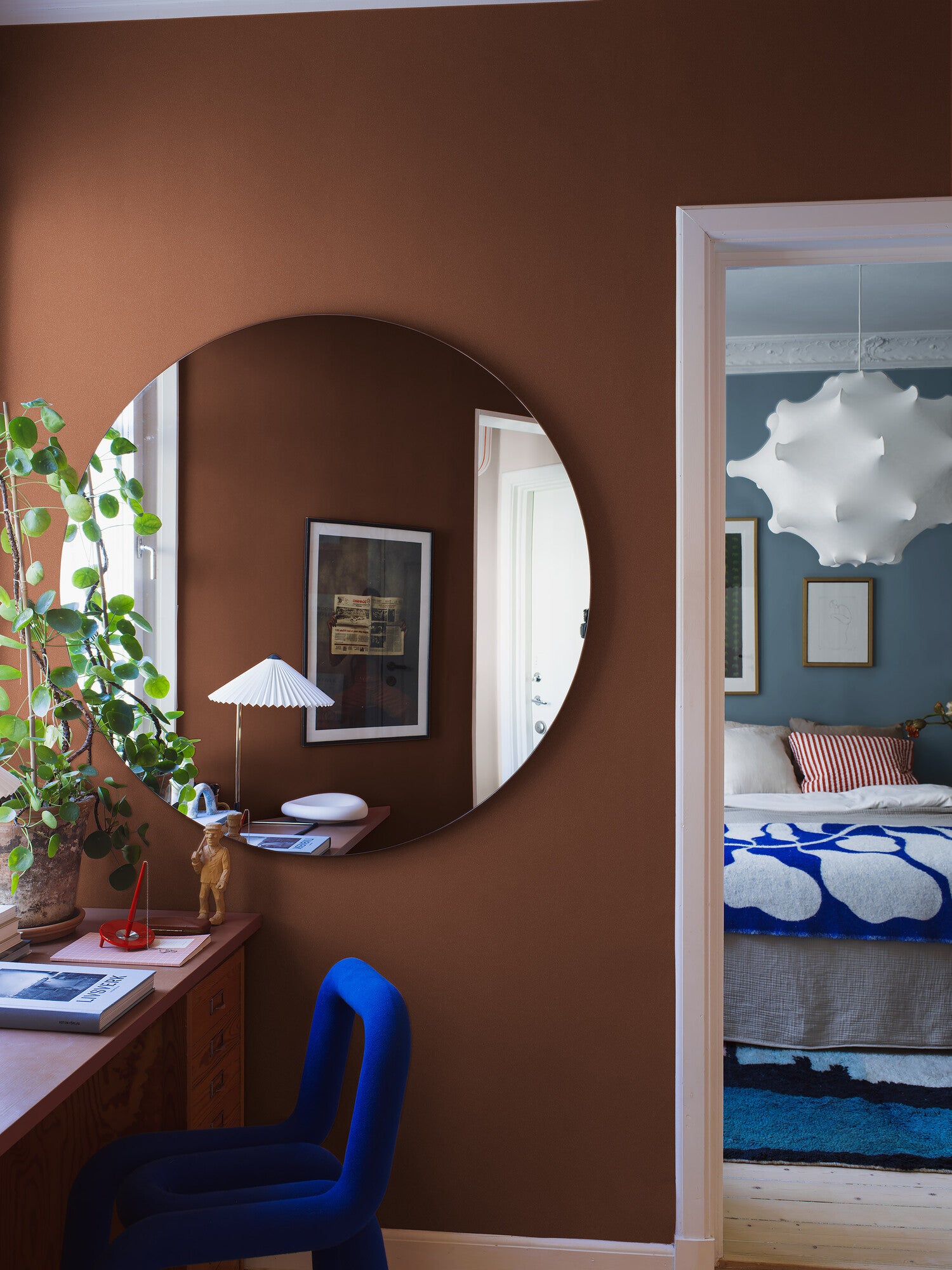 Mars Sand, röd 7578 tapet