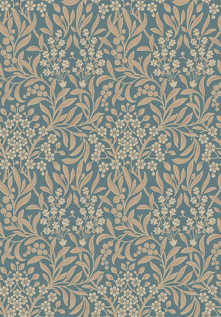 Kryddhyllan, blå tapet