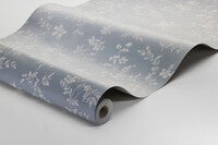 Ängsblomma, blå och vit tapet