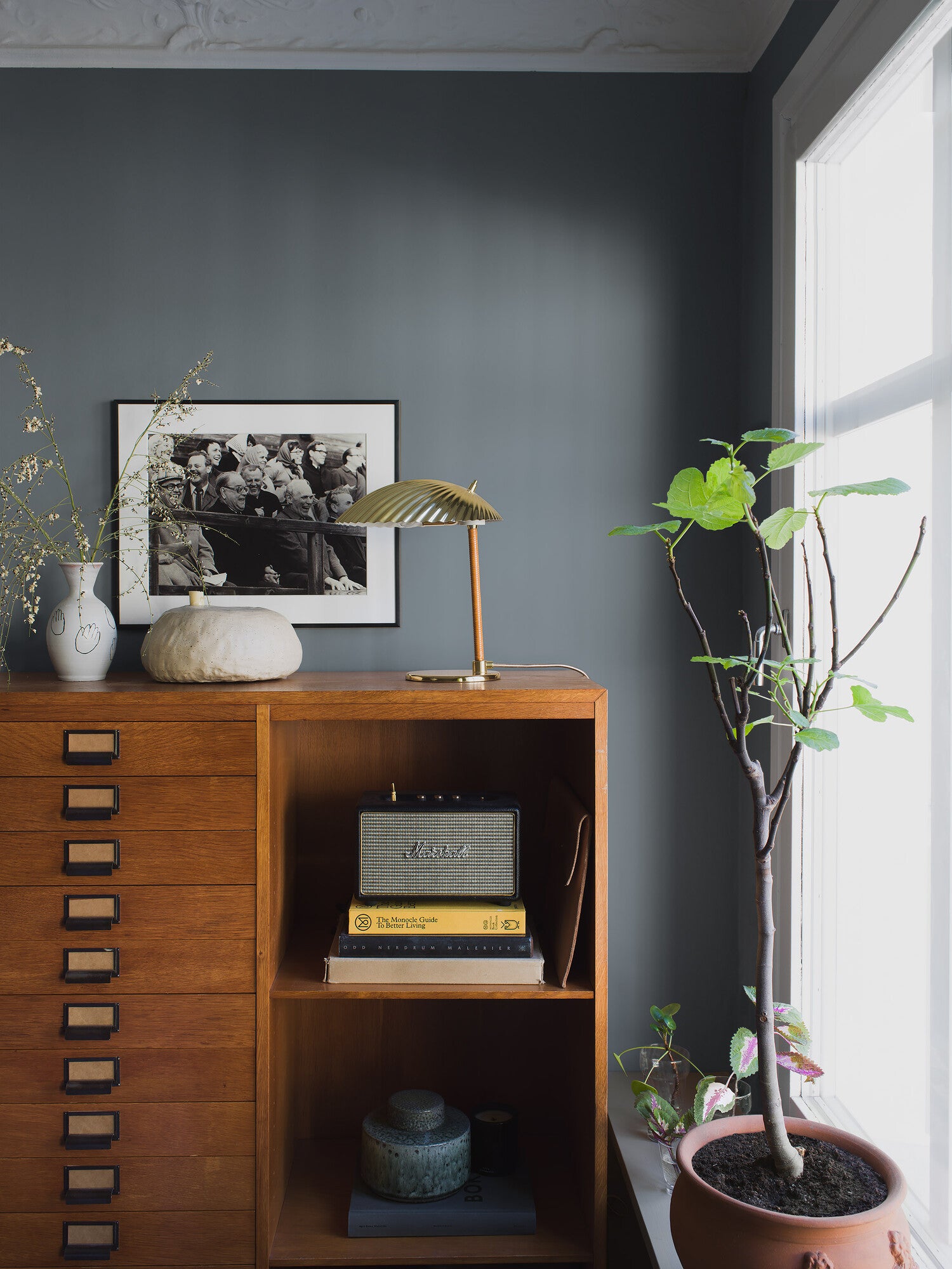 Misty Lake, blå 7562 tapet