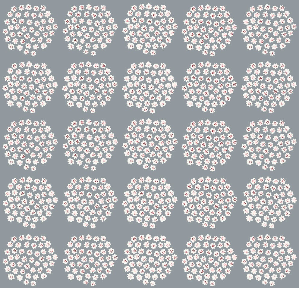 Marimekko Puketti, blå tapet